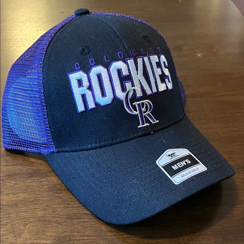 Colorado Rockies Black and Purple Cap